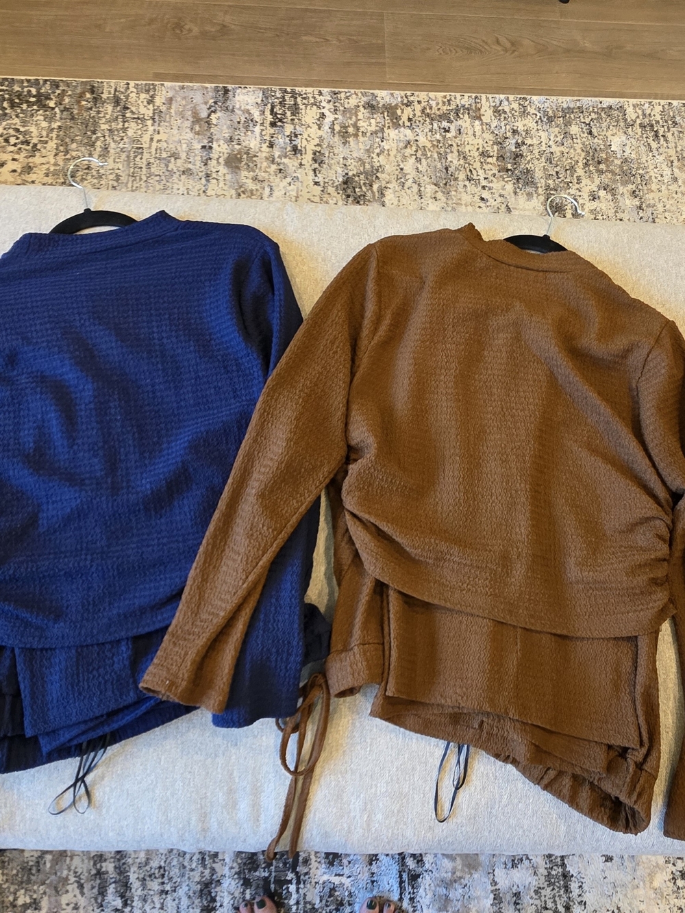 SHEIN Brown Textured Knit Top